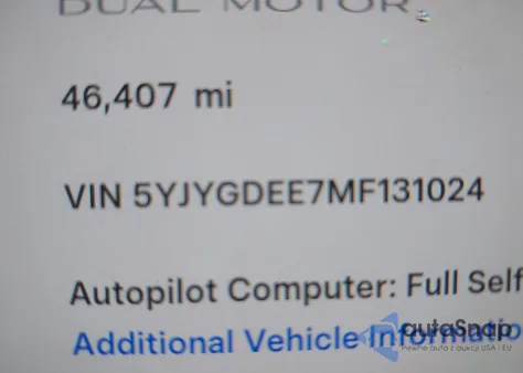 2021 Tesla Model Y Long Range Dual Motor All-Wheel Drive из США, поврежденный, VIN 5YJYGDEE7MF131024